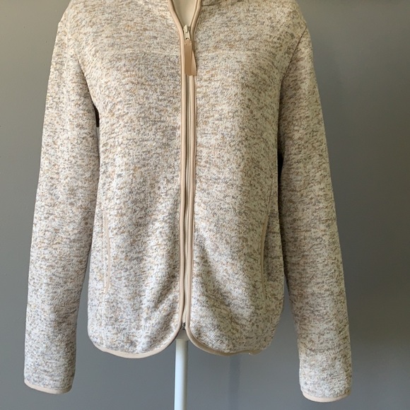 Thread & Supply Heathered Oatmeal Full Zip-Up - Picture 4 of 11